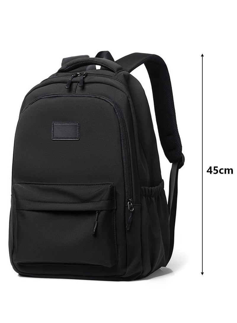 Cute Large Capacity Laptop Backpack Student Backpack School Travel Outdoor Back to School Backpack (Black) - Image 2